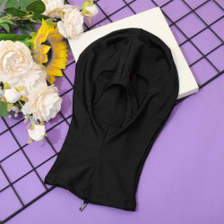 BDSMaster Cagoule avec zip Open n°2 Noire